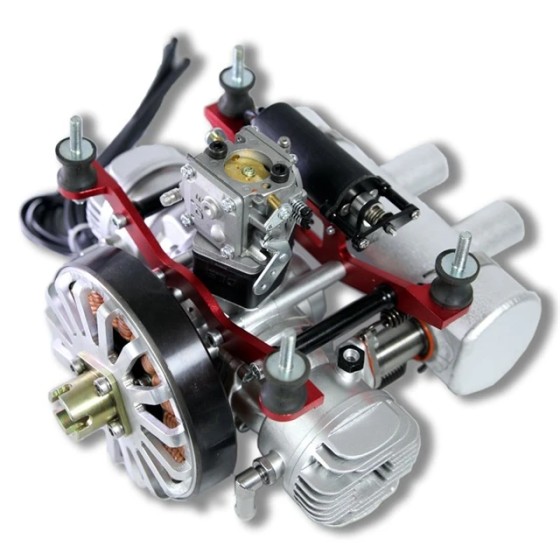 DLE70HD Drone Engine4.2kw Water-Cooled Hybrid Electricity Generator Gasoline Engine Electric Kit Airplane Engine Fixed Wing DIY